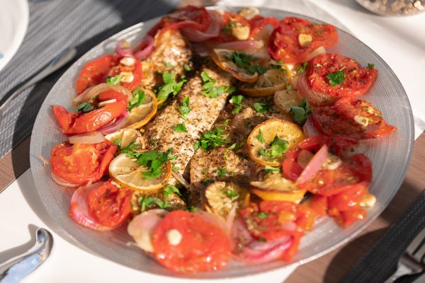 Crewed Bali 4.6_Mykonos_lunch_fish